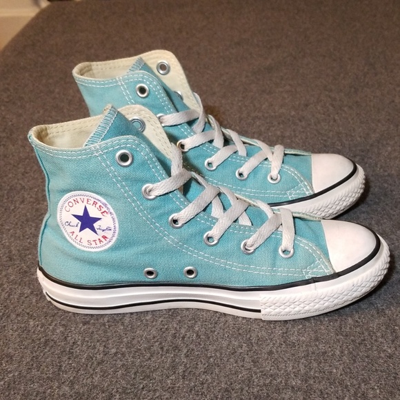 aqua converse high tops 